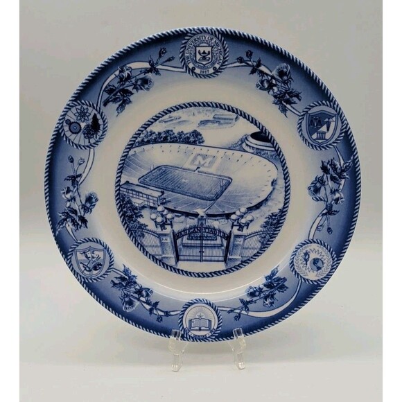 U of Michigan Stadium Collectible Plate Homer Laughlin Football The Big House - Picture 1 of 10